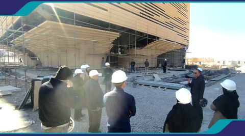 بازدید اعضای کارگروه سیما و منظر انجمن صنفی مهندسان معمار از ساختمان مرکزی سازمان